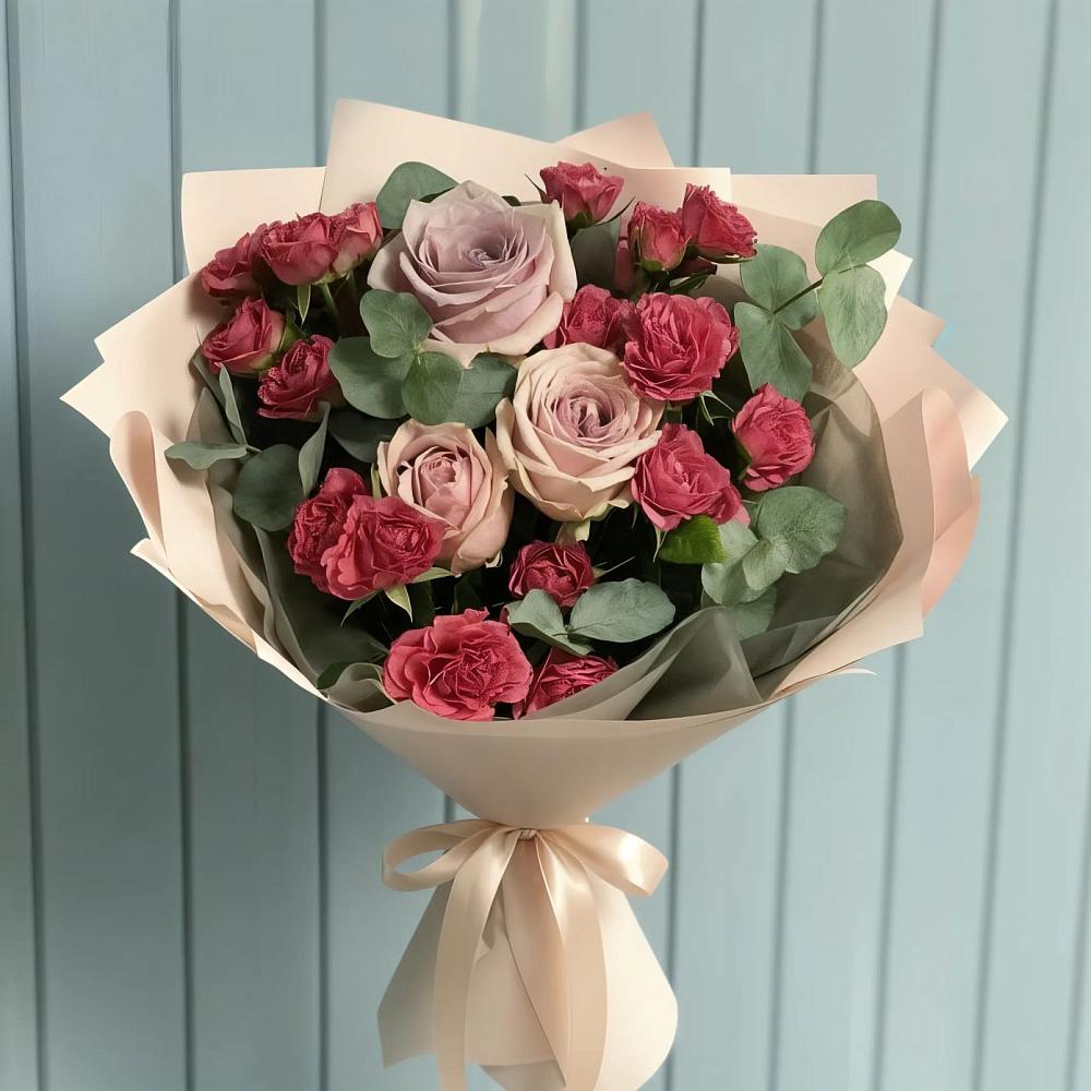 Букет цветов из: Гвоздики и Розы в Галиче
