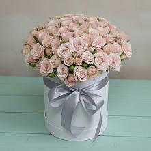 Цветочная композиция из Розы в шляпной коробке в Галиче