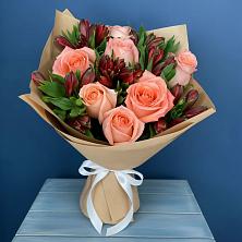 Букет цветов из:  Розы и Альстромерии в Галиче