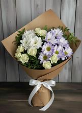Букет цветов из:  Хризантемы и Розы в Галиче