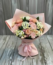 Букет цветов из:  Гвоздики, Розы и Хризантемы в Галиче
