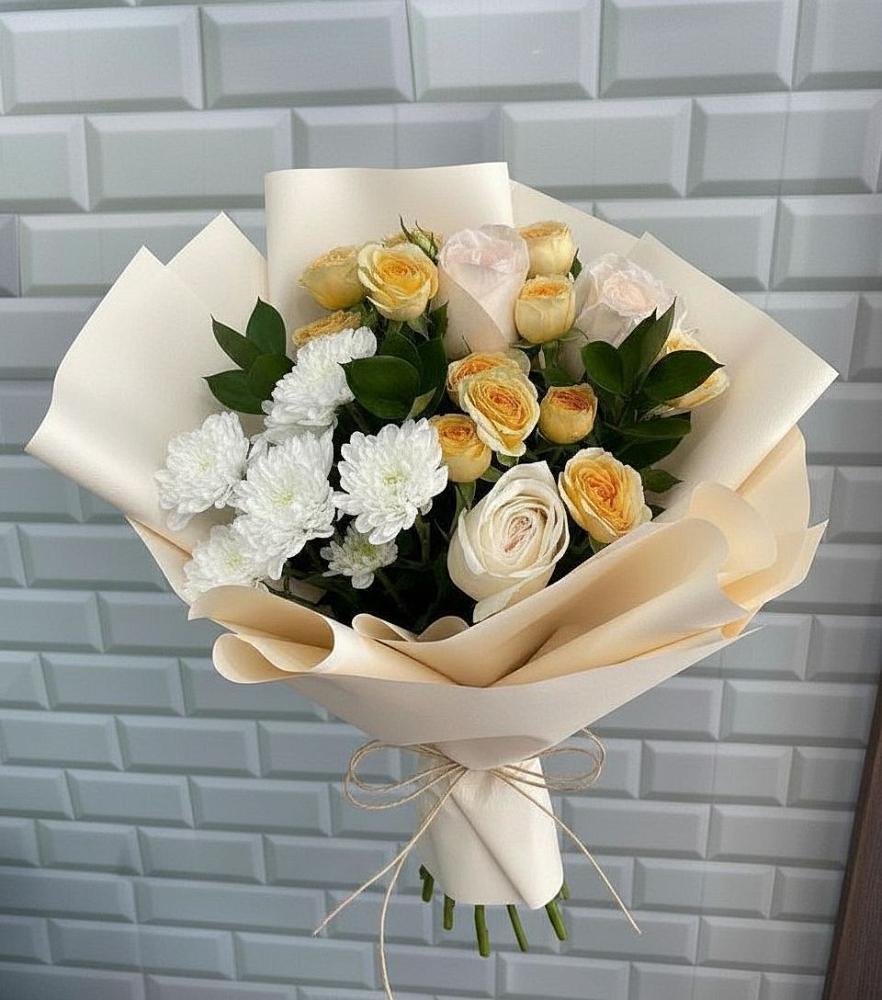 Букет цветов из: Розы и Хризантемы в Галиче