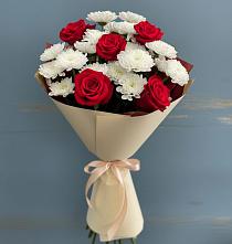 Букет цветов из:  Розы и Хризантемы в Галиче