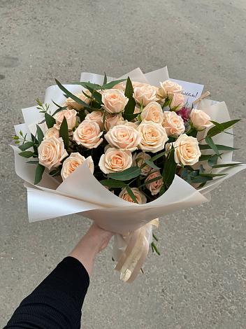 Букет Кремовые розы Латте в Галиче