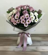 Букет цветов из:  Хризантемы и Розы в Галиче