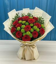 Букет цветов из:  Розы и Хризантемы в Галиче